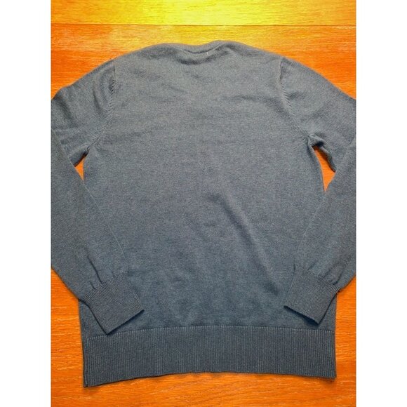 Merona Mens V-Neck Sweater Size Small Blue Cotton Blend - Picture 4 of 4